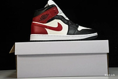 Jordan 1 Mid BQ6472-160 Toe” Air “Black 0725
